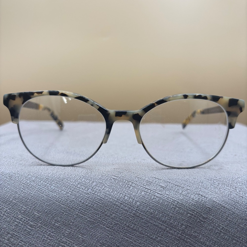 Georgina C5 Cat Eye Eyeglasses‎ Gunmetal Tortoiseshell 51-18-135 Semi-Rimless